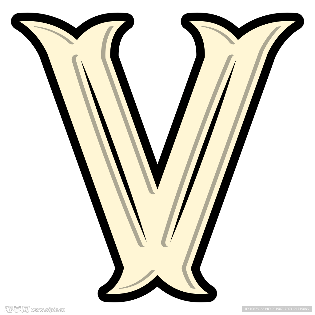 卡通字母