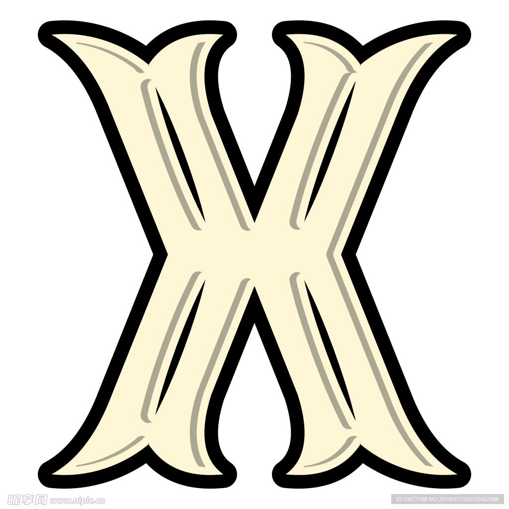 卡通字母