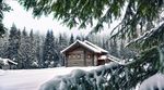 浪漫冬季雪屋