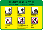 自动扶梯安全守则