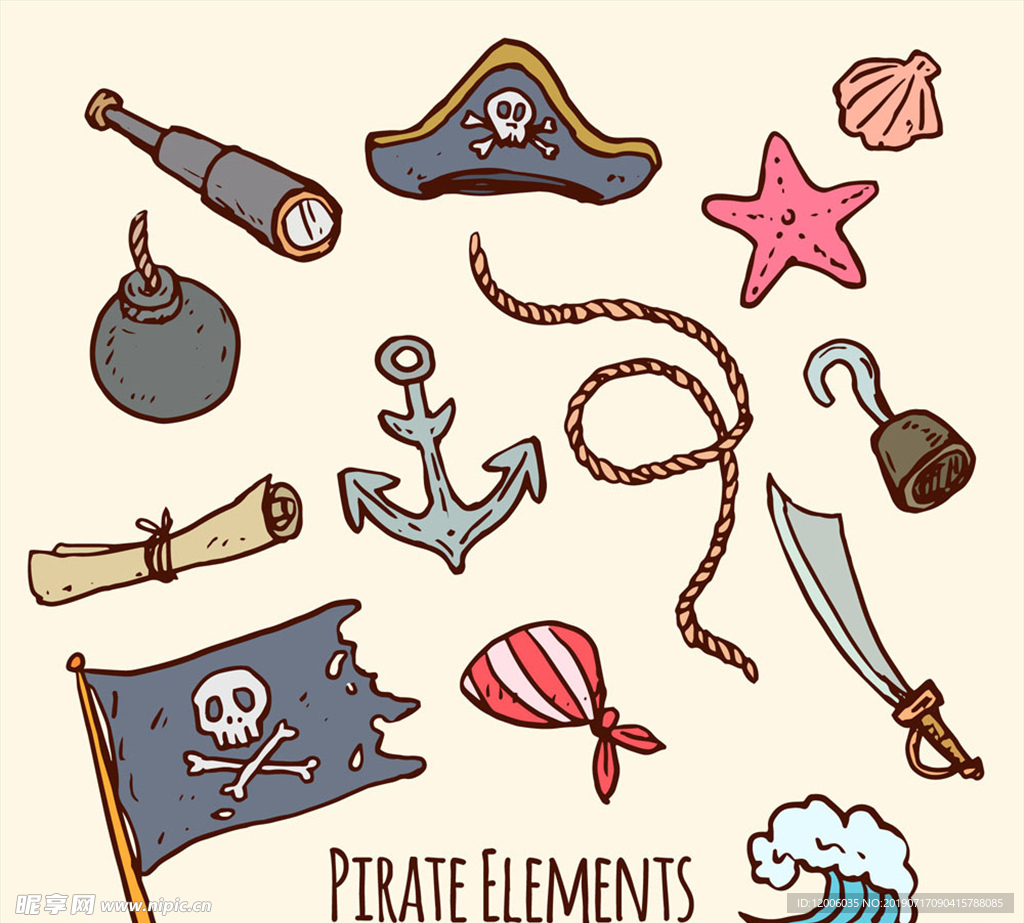 13款彩绘海盗元素