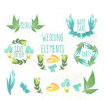 12款彩绘婚礼元素
