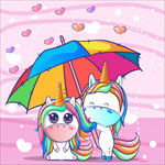 可爱卡通独角兽