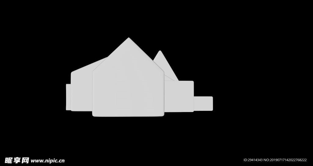 建筑物模型 模块 简单建筑