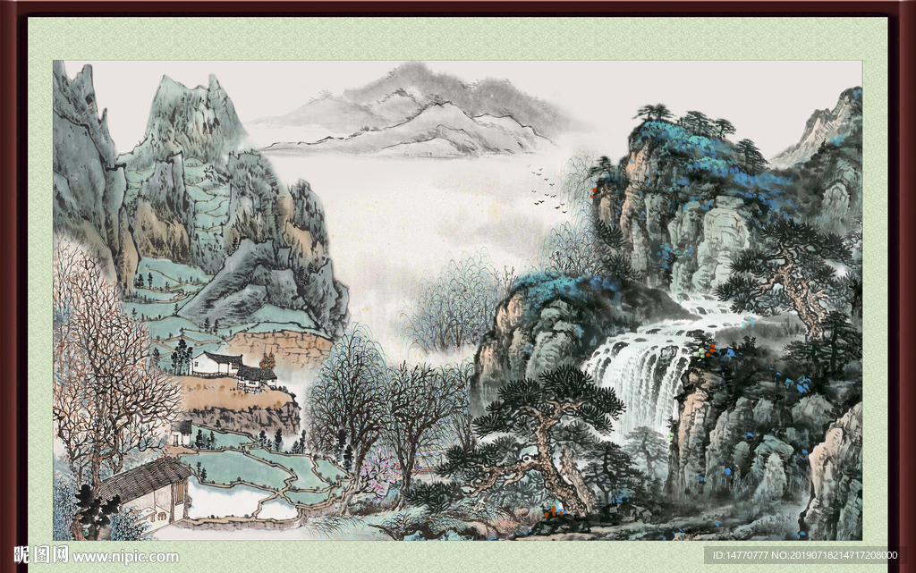 巨幅山水画