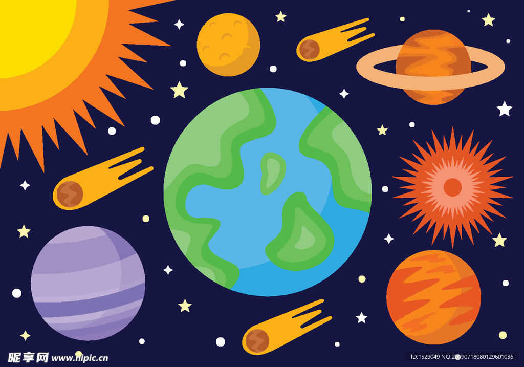 卡通太空宇宙