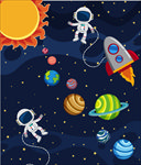 卡通太空宇宙