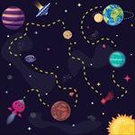 卡通太空宇宙