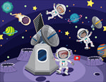 卡通太空宇宙