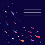 卡通太空宇宙