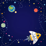 卡通太空宇宙