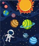 卡通太空宇宙