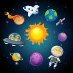 卡通太空宇宙