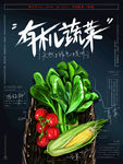 有机蔬菜促销海报