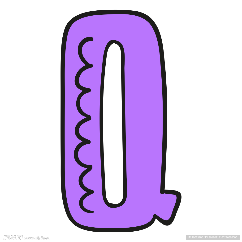 卡通字母