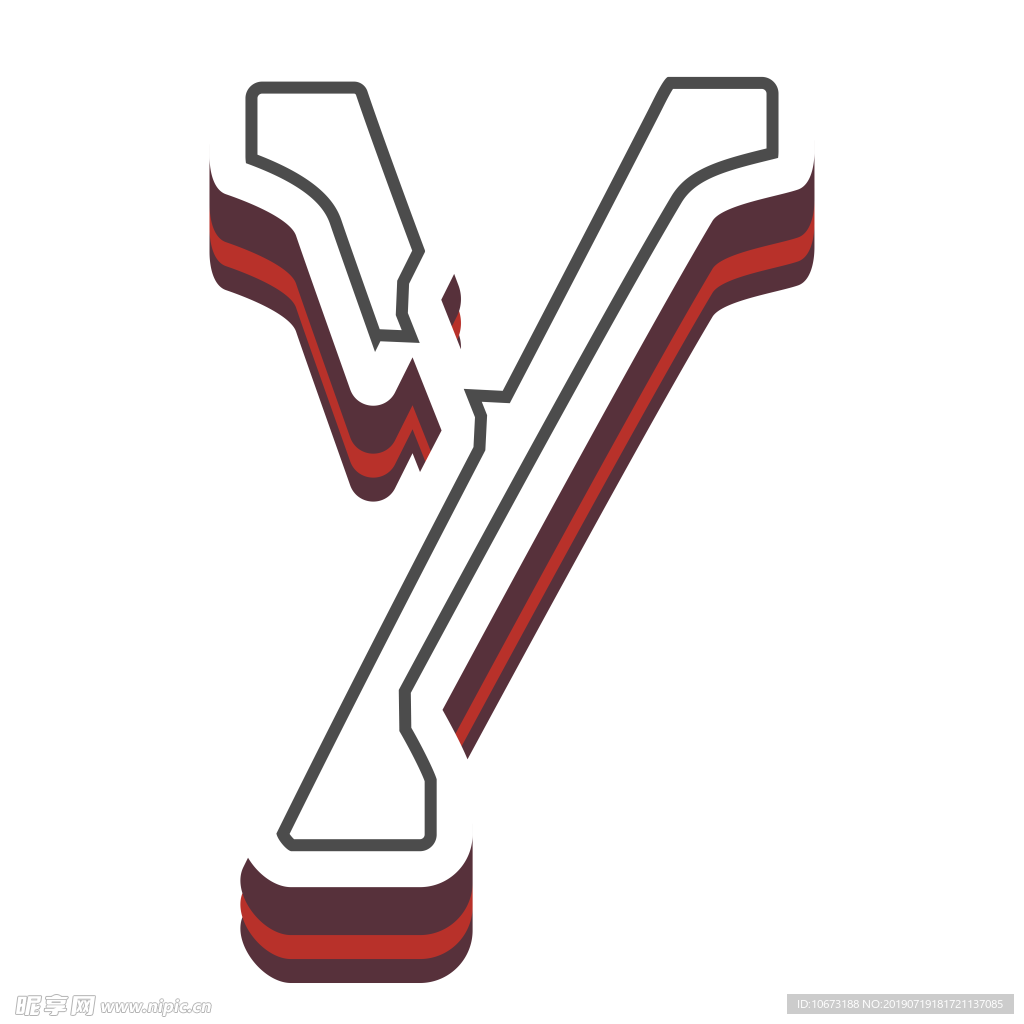 卡通字母
