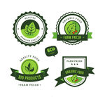 4款创意绿色有机食品标签