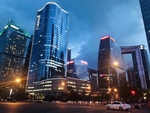 城市建筑自然风景背景画面