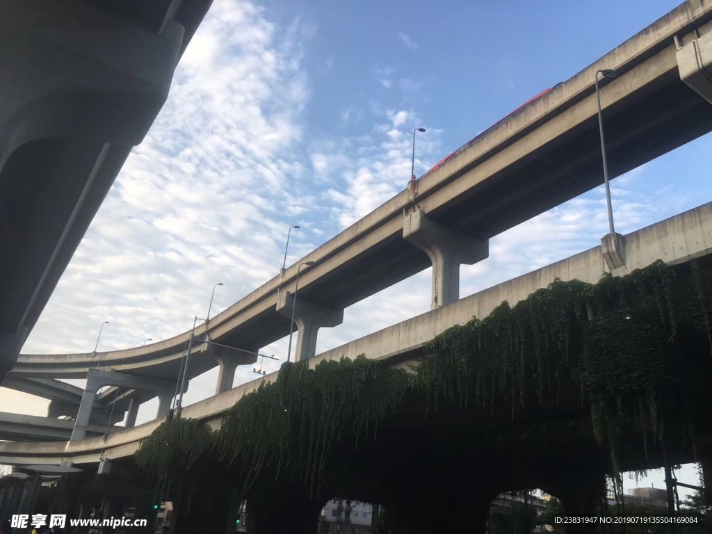 高架桥自然风景背景