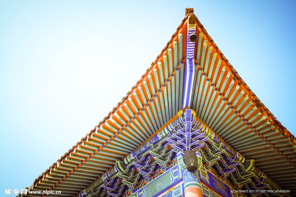 天目山禅源寺寺庙屋檐