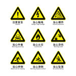 注意安全图标