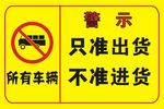警示牌