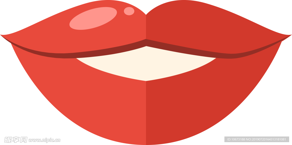 卡通嘴唇