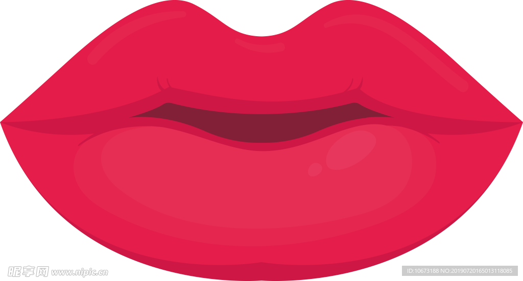 卡通嘴唇