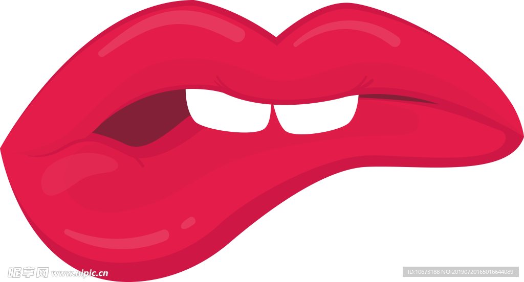 卡通嘴唇