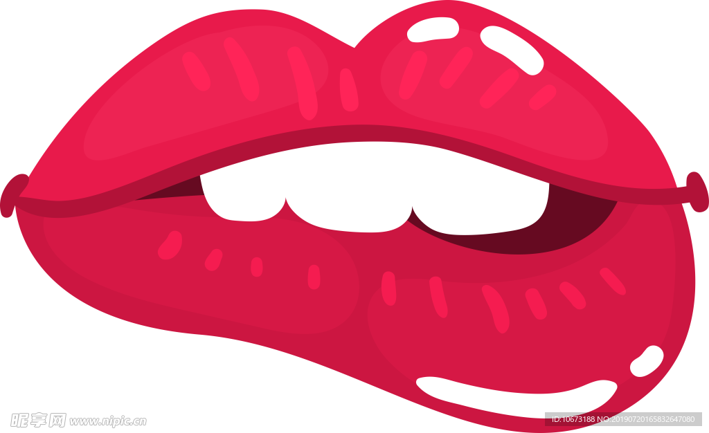 卡通嘴唇