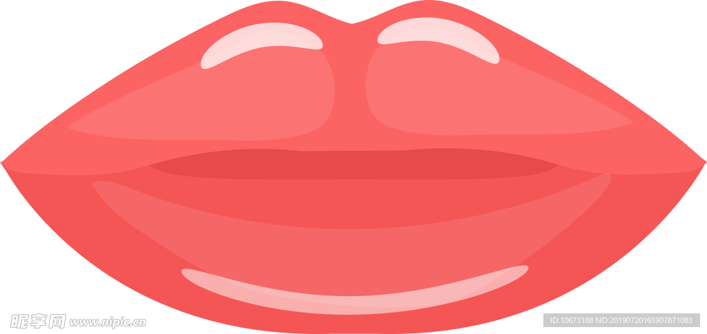 卡通嘴唇