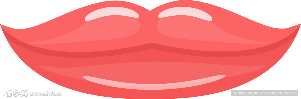 卡通嘴唇