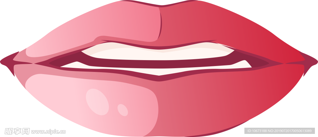 卡通嘴唇