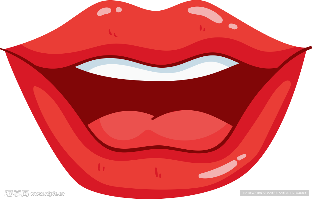 卡通嘴唇