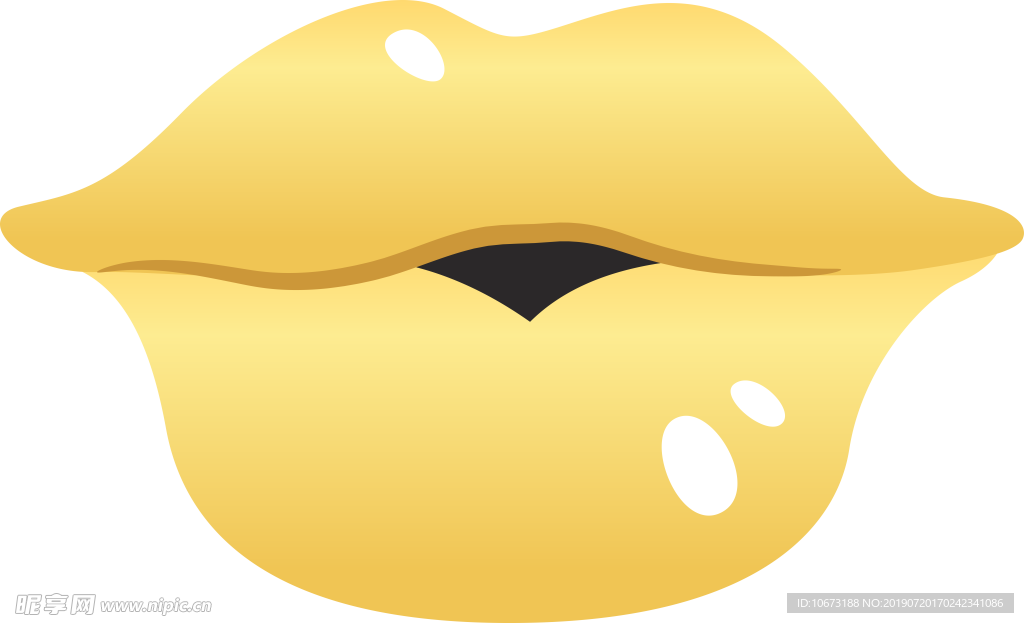 卡通嘴唇