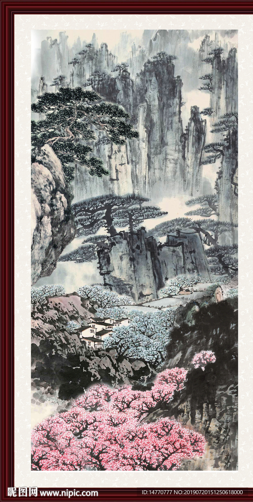 鸿运当头国画