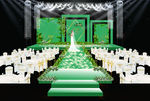 绿色婚礼舞台