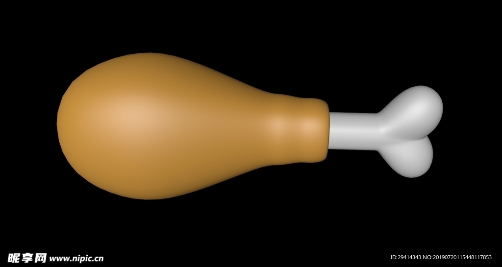 鸡腿3d模型