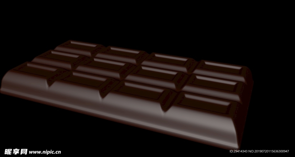巧克力3d素材