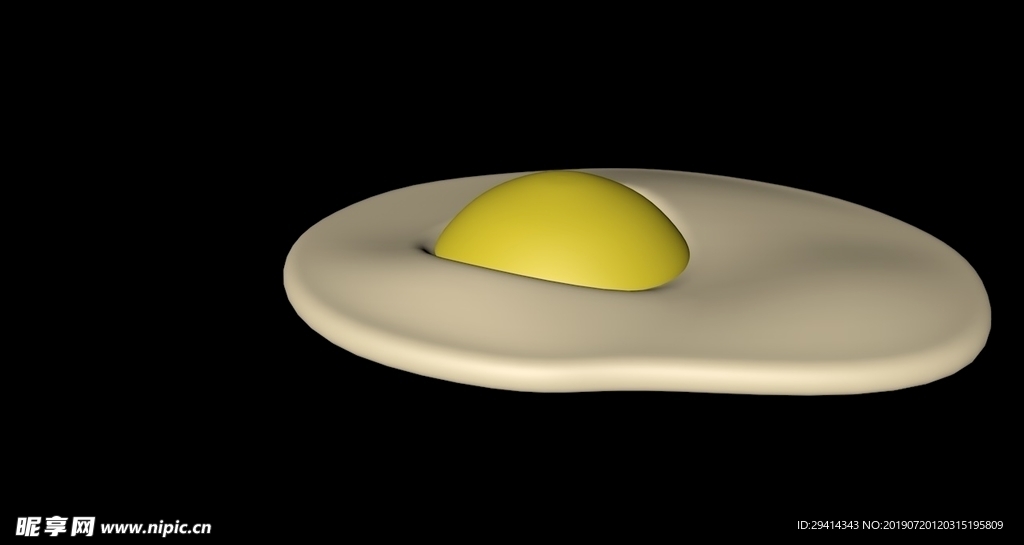 煎鸡蛋模型