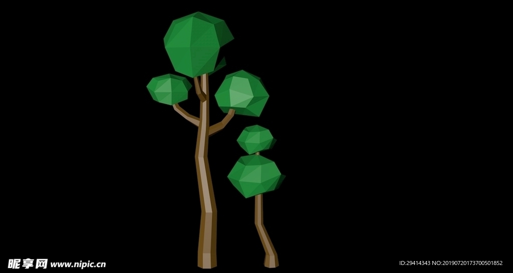 树模型 3d树模型 c4d树建