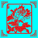 花卉剪纸