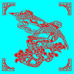 松鹤剪纸