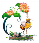 卡通蜜蜂