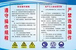 严禁违章操作  警示牌  安全