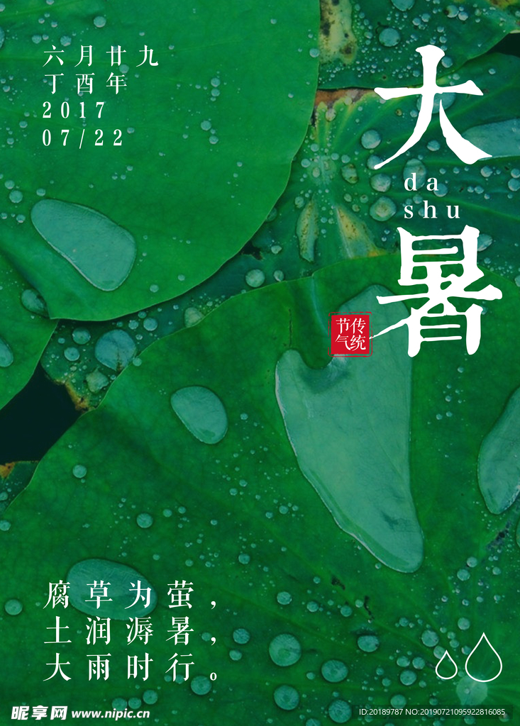 大暑海报