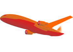 儿童绘画博元素卡通飞机矢量飞机