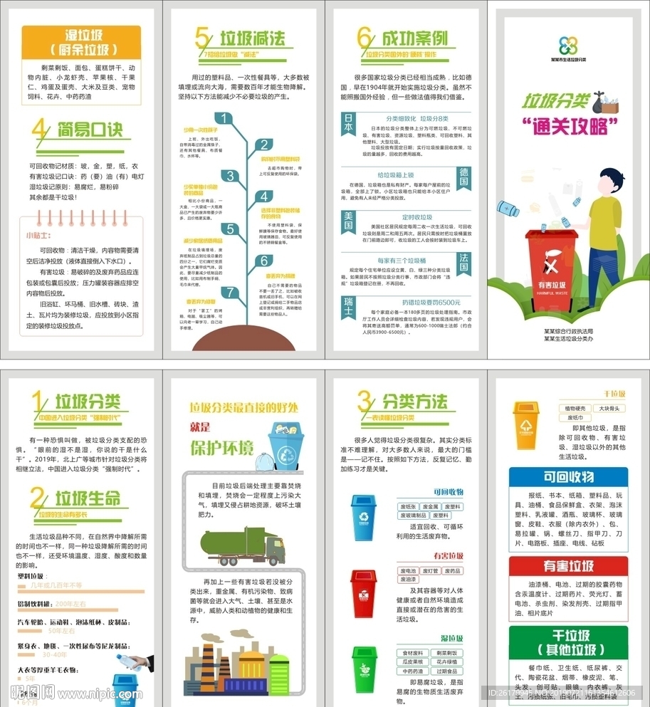 垃圾分类折页