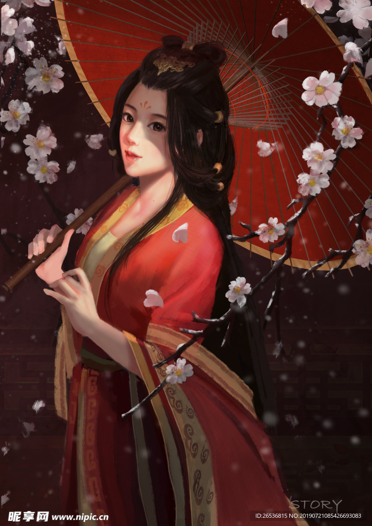 撑伞古装