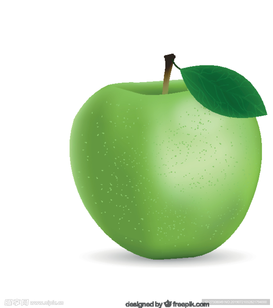 健康绿色苹果